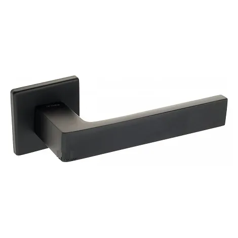Дверная ручка на квадратном основании Fratelli Cattini \"BOOM\" 8FS-NM матовый черный