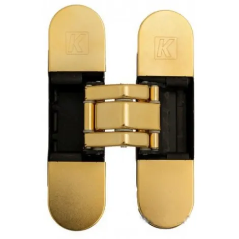 Петля универсальная скрытой установки Kubica Atomika K8000 DXSX, OL 60кг золото