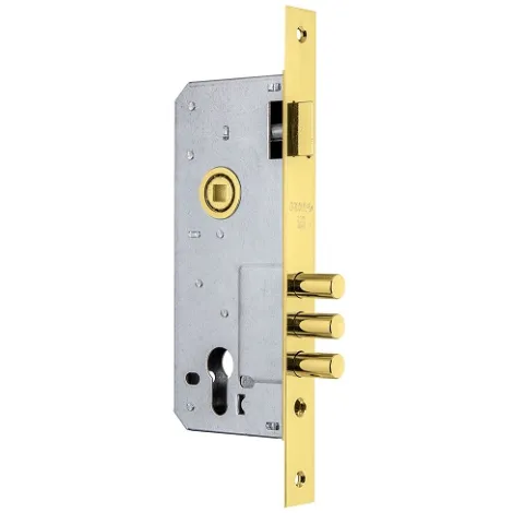 Корпус врезного замка с защелкой Fuaro 900 3MR/PB W/B латунь