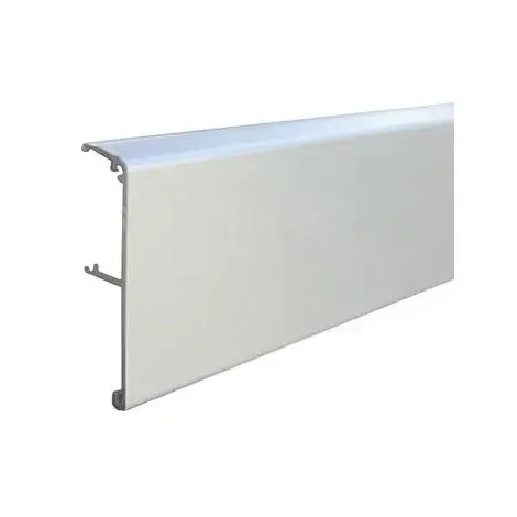 Алюминиевый декоративный профиль Art.1380 3м для направляющей Art.1280 анод. серебро