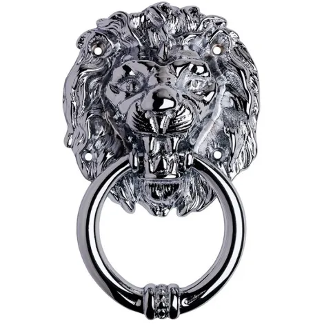 Дверная стучалка Pasini 0940 Testa Leone полированный хром