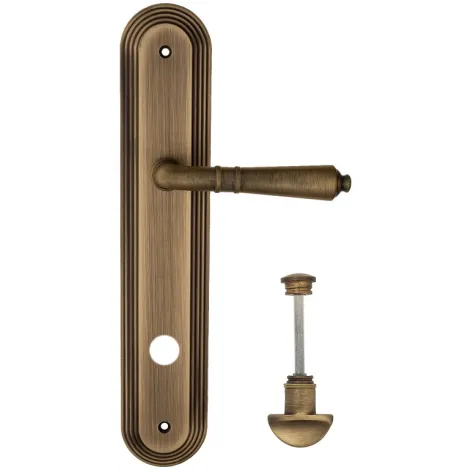 Дверная ручка на планке Fratelli Cattini \"TOSCANA\" WC-2 PL288-BY матовая бронза