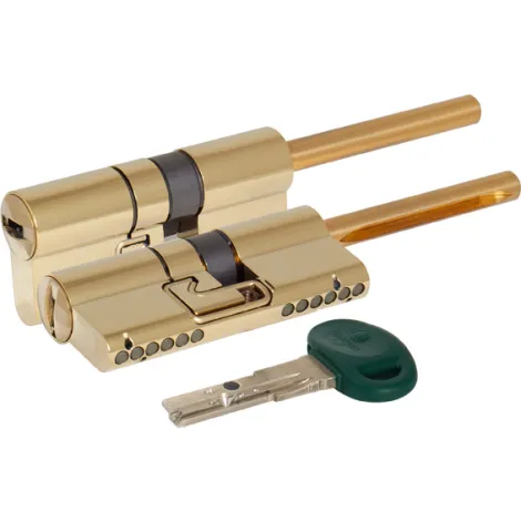 Цилиндровый механизм Mottura (Моттура) под вертушку (дл. шток) C31P513101LC5 (82 мм/46+10+26), ЛАТУНЬ