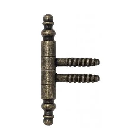 Петля ввертная Laflorida 2551DDD.01 Ø9 с декоративной пешкой античная бронза (13 кг)