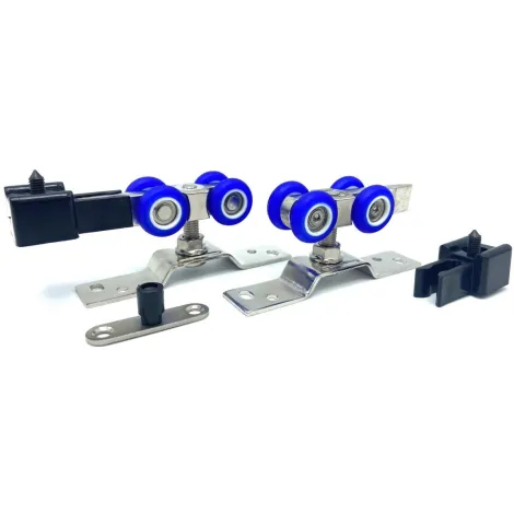 Комплект роликов для раздвижных дверей R3 до 60 кг матовый хром