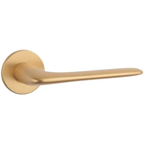 Дверная ручка на круглом основании APRILE VIOLA R 5S KG матовое золото