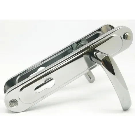 Ручка дверная Zenit (Зенит) на планке РФ1-85.02 (85 мм) хром