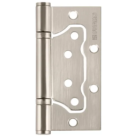 Петля универсальная без врезки Fuaro IN4500W SN (500-2BB 100x2,5) матовый никель