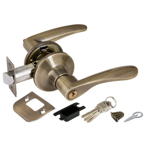 Ручка защелка Ajax (Аякс) DK610 AB-ET (6010 AB-E) (кл./фик.) бронза