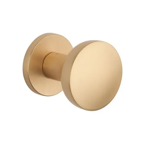 Дверная ручка на круглом основании APRILE ORTICA R KG матовое золото