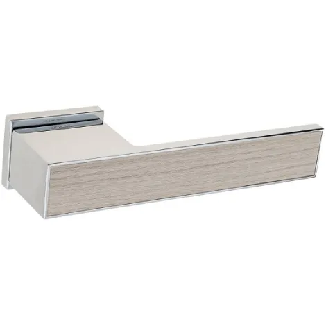 Дверная ручка на прямоугольном основании Fratelli Cattini \"COSMO NATURA SOLE\" 6-CR полированный хром