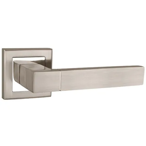 Дверная ручка на квадратном основании Punto K.QL52.STYLE (STYLE QL) SN/CP-3 матовый никель/хром