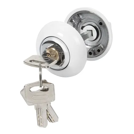 Ручка поворотная с фиксацией ключом Ajax BK6.FIX.JR WH-19 белый