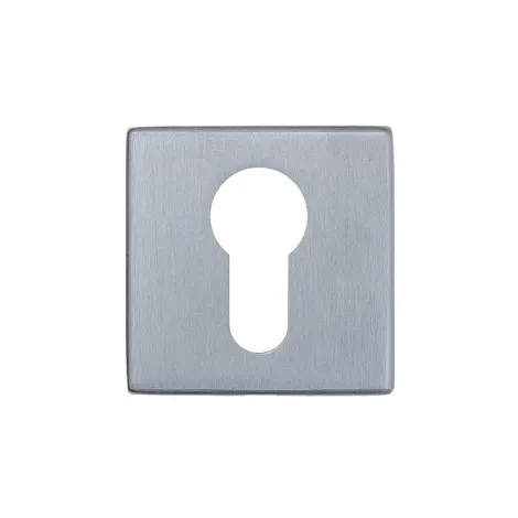 Накладка под цилиндр на квадратном основании Fratelli Cattini CYL 8FS-CS матовый хром 2 шт.