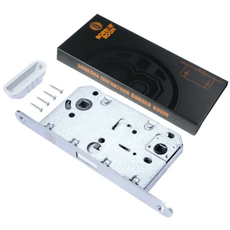 Защелка магнитная Border под WC тисненый хром