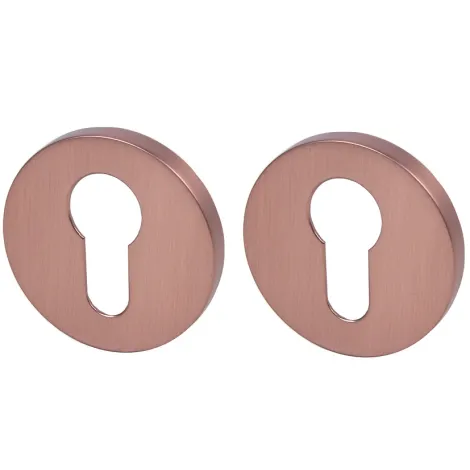 Накладка под цилиндр на круглом основании  Armadillo ET URS AC медь