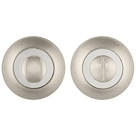 Фиксатор поворотный на круглом основании Punto BK6.R.ZR54 (BK6 ZR) SN/CP-3 матовый никель/хром