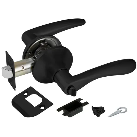 Ручка защелка Punto 6020 BL-B (фик.) черный