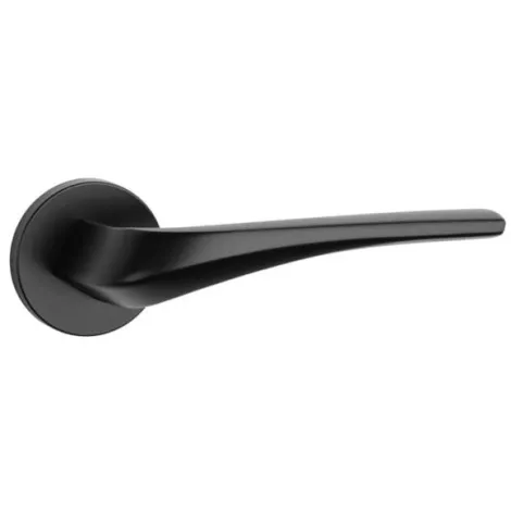 Дверная ручка на круглом основании APRILE DALIA R 7S BLACK черный