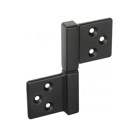 Петля накладная без врезки универсальная разборная Fratelli Cattini 143Q 38-35 NM матовый черный