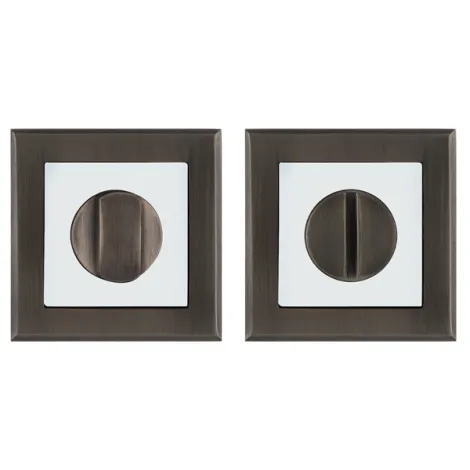 Ручка поворотная на квадратном основании Punto BK6.K.QL52 (BK6 QL) GR/CP-23 графит/хром