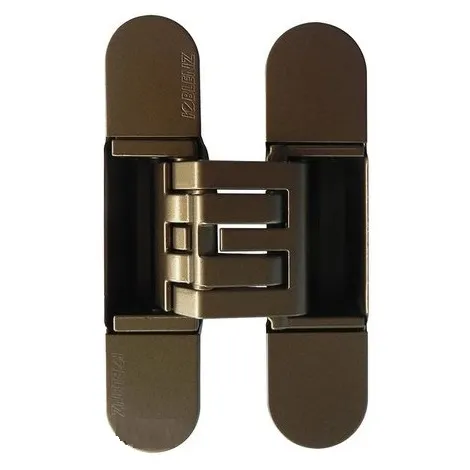 Петля скрытая универсальная асимметричная KUBICA HYBRID 6360 38 BR бронза (60 kg)