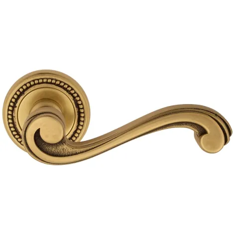 Дверная ручка на круглом основании Venezia \"VIVALDI\" D3 французское золото + коричневый