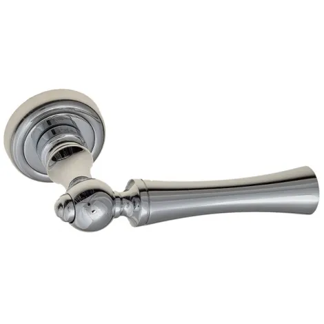 Дверная ручка на круглом основании Fratelli Cattini \"FOGGIA\" D1-CR полированный хром