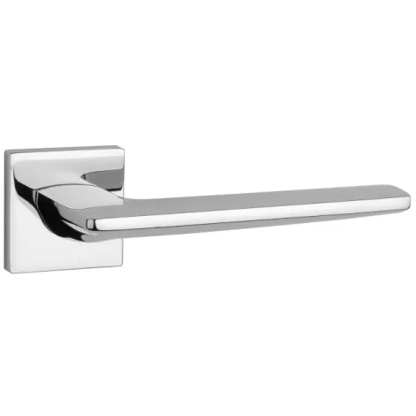 Дверная ручка на квадратном основании APRILE LUNARIA Q 7S LP полированный хром