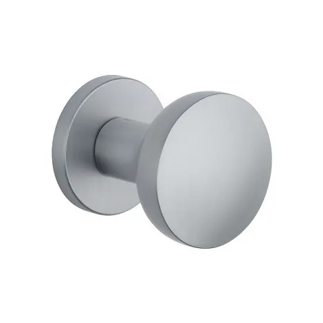 Дверная ручка на круглом основании APRILE ORTICA R SC матовый хром