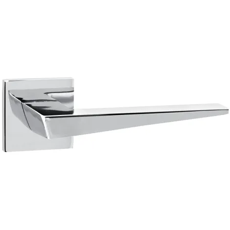 Дверная ручка на квадратном основании Ajax K.JS51.TRIO CP-8 хром