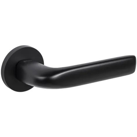 Дверная ручка на круглом основании Fuaro R.RLR52.PRIDE BL-24 черный