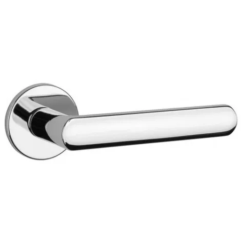 Дверная ручка на круглом основании APRILE FRAGOLA R 7S CP полированный хром