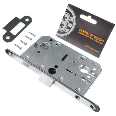 Защелка пластиковая Border под ET хром глянец