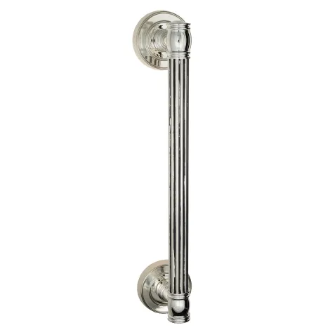 Ручка скоба Venezia \"IMPERO\" 320мм (260мм) D6 натуральное серебро + черный