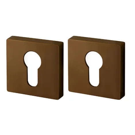 Накладка под цилиндр на квадратном основании Armadillo ET USQ BB-17 коричневая бронза 2 шт