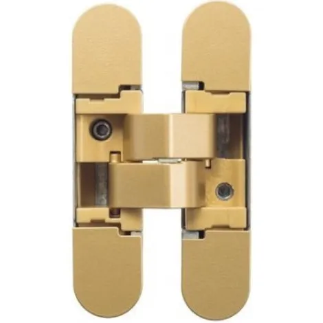 Петля универсальная скрытой установки Kubica K1000 DXSX, KOMBI 3 OS 52кг матовое золото