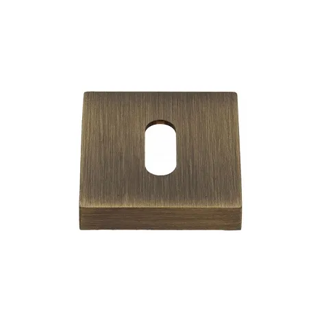 Накладка под ключ буратино на квадратном основании Fratelli Cattini KEY 8.7-BY матовая бронза 2 шт.