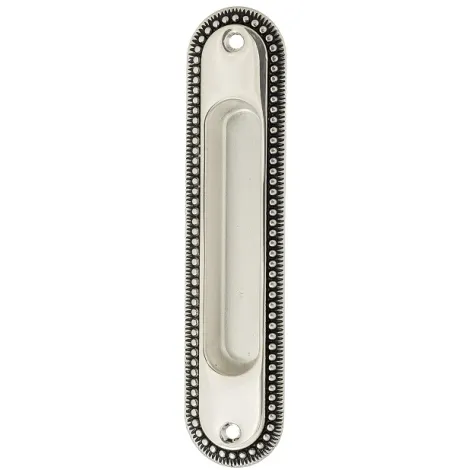 Ручка для раздвижной двери Venezia U133 натуральное серебро + черный (1шт.)