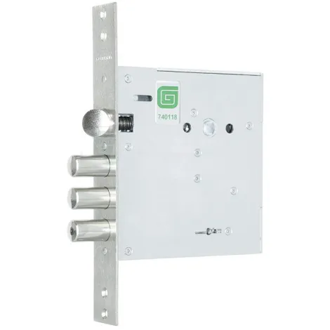 Замок Guardian врезной сувальдный с защёлкой ЗВ 80.11 TERMO, 4 кл. (длин. кл. 59 мм) /128:6043/