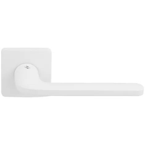 Дверная ручка на квадратном основании Colombo Roboquattro S матовый белый