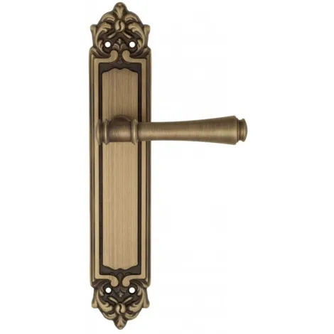 Дверная ручка Venezia \"CALLISTO\" на планке PL96 матовая бронза