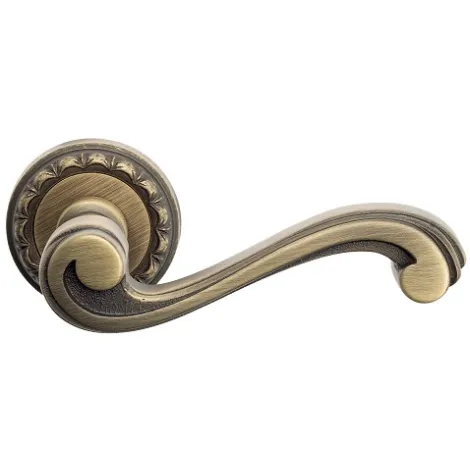 Дверная ручка на круглом основании Venezia \"VIVALDI\" D2 матовая бронза