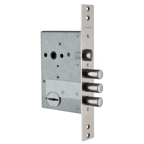 Замок врезной Guardian сувальдный с защёлкой ЗВ 50.11, 4 кл. /123:125/