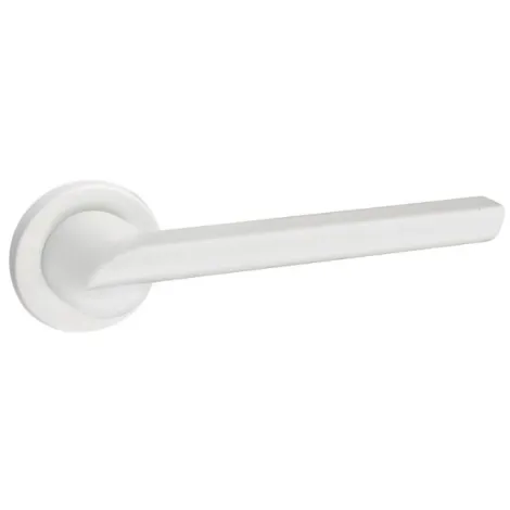 Дверная ручка на круглом основании Punto 1205/208 BO белый