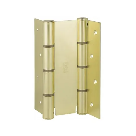 Дверная петля барная пружинная двусторонняя Fratelli Cattini (Aldeghi) CODE 87 155-40 SB матовое золото