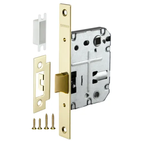 Защелка врезная Fuaro PLASTIC P72-50 GP латунь