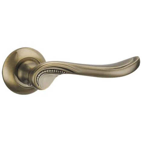 Дверная ручка на круглом основании Punto R.TL54.ARFA (ARFA TL) ABG-6 зеленая бронза