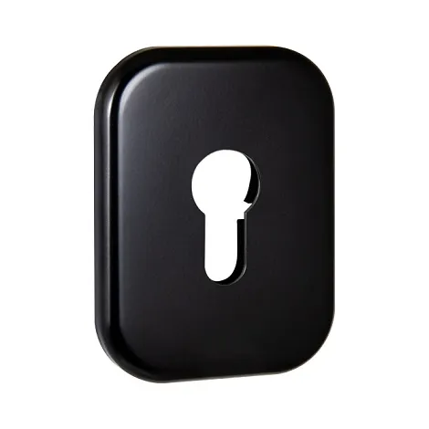 Декоративная накладка Fuaro под цилиндр ESC.C.XL/K.486 (ESC 486-C SQ XL) черный BL-24, 1 шт.