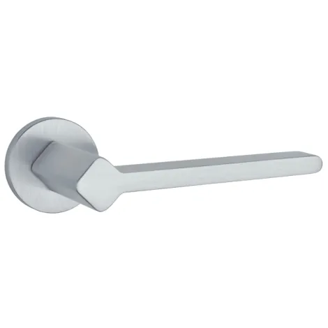 Дверная ручка на круглом основании APRILE NINFEA R 7S SC матовый хром